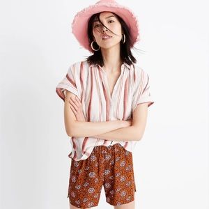 Madewell | Drapey Pull on Shorts in Warm Paisley